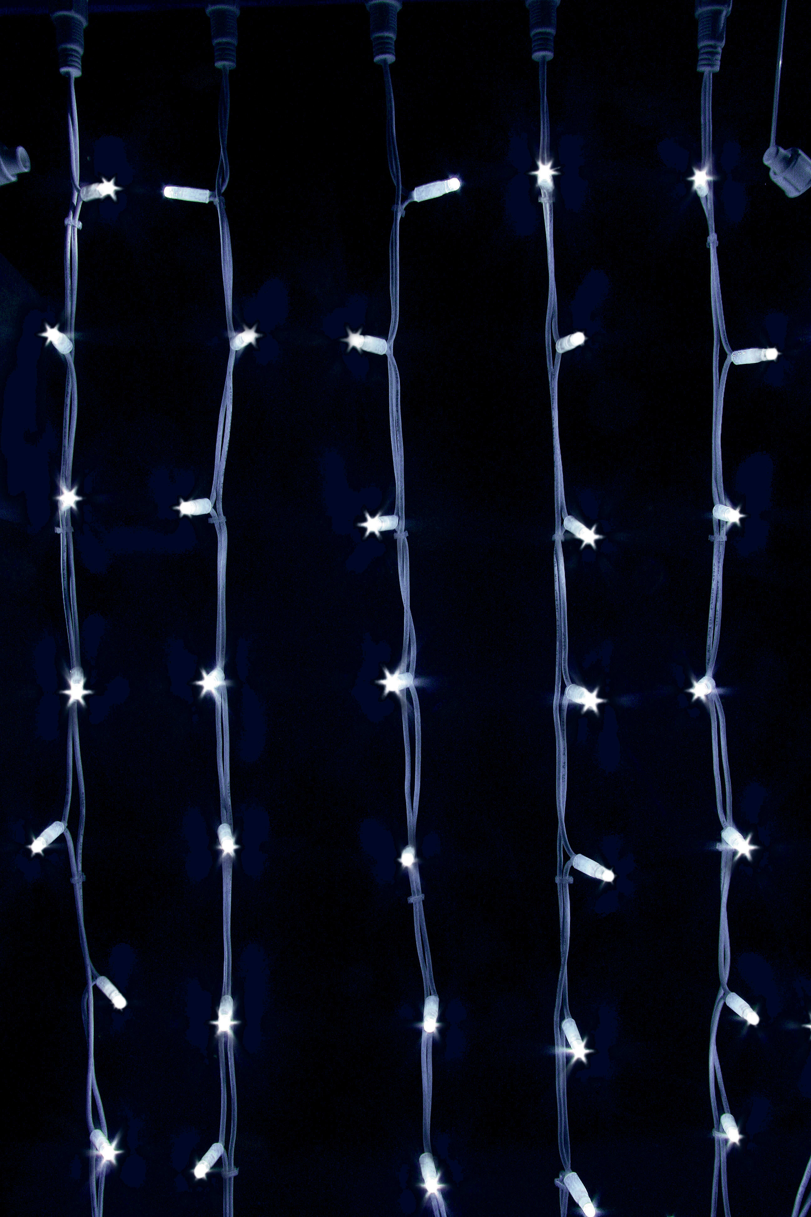 GIOCOPLAST NATALE - TENDA LUCCIOLONA 200 LED BIANCHI, LUCE FISSA, L. 1- H. 2 MT., CAVO BIANCO, 10 CALATE, PROLUNG. MAX 20 SET, USO EST/INT