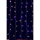 GIOCOPLAST NATALE - TENDA LUCCIOLONA 250 LED BIANCO CALDO, LUCE FISSA, L. 1,5- H. 3 MT., CAVO BIANCO, 10 CALATE, PROLUNG. MAX 15 SET, USO EST/INT