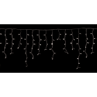 GIOCOPLAST NATALE - TENDA LUCCIOLONA SFALSATA 70 LED BIANCHI, LUCE FISSA, L. 150 - H.MAX 60 CM., CAVO BIANCO, PROLUNG. MAX 25 SET, USO EST/INT