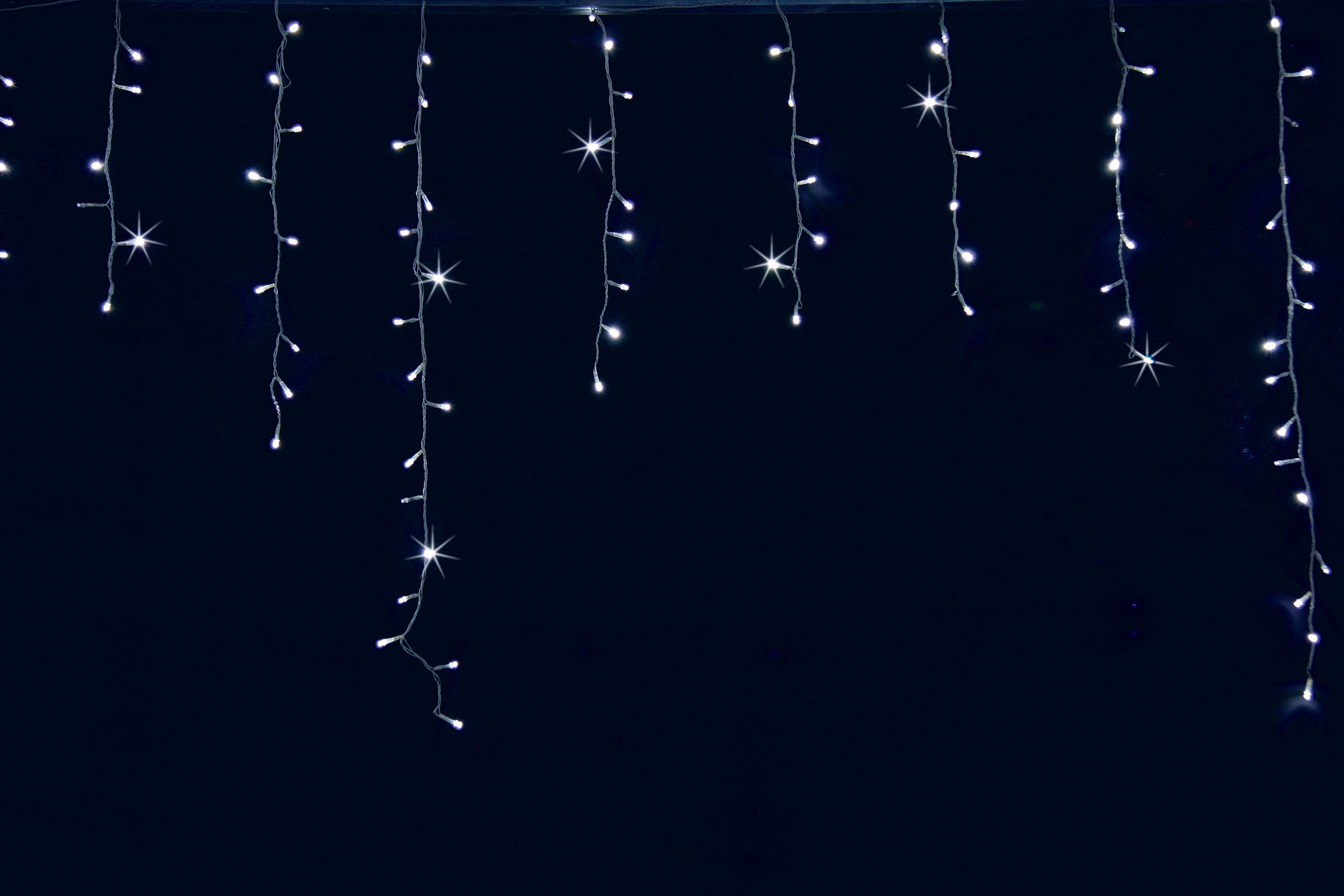 GIOCOPLAST NATALE - TENDA 144 LED C/FLASH, BIANCO, COLLEGAB. 3 SET, LUNGH. MAX 100CM., LUNGH. LUCI MT.2,5 + CAVO MT.3