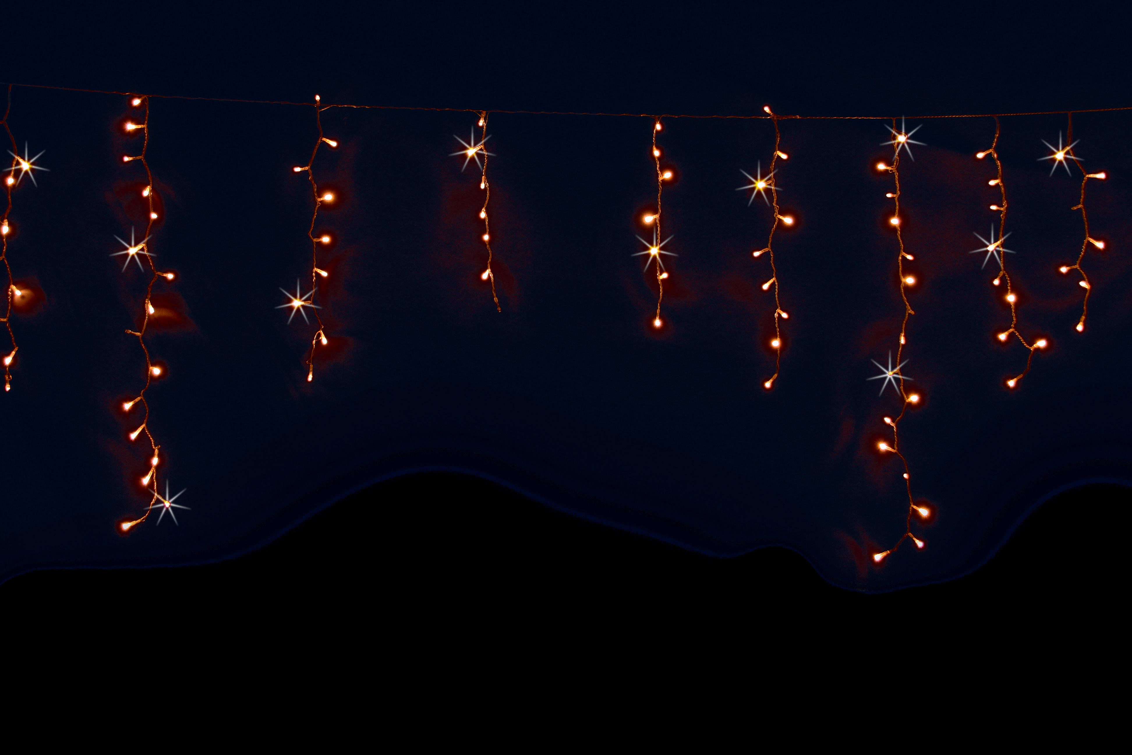 GIOCOPLAST NATALE - TENDA 144 LED C/FLASH, BIANCO CALDO, COLLEGAB. 3 SET, LUNGH. MAX 100CM., LUNGH. LUCI MT.2,5 + CAVO MT.3