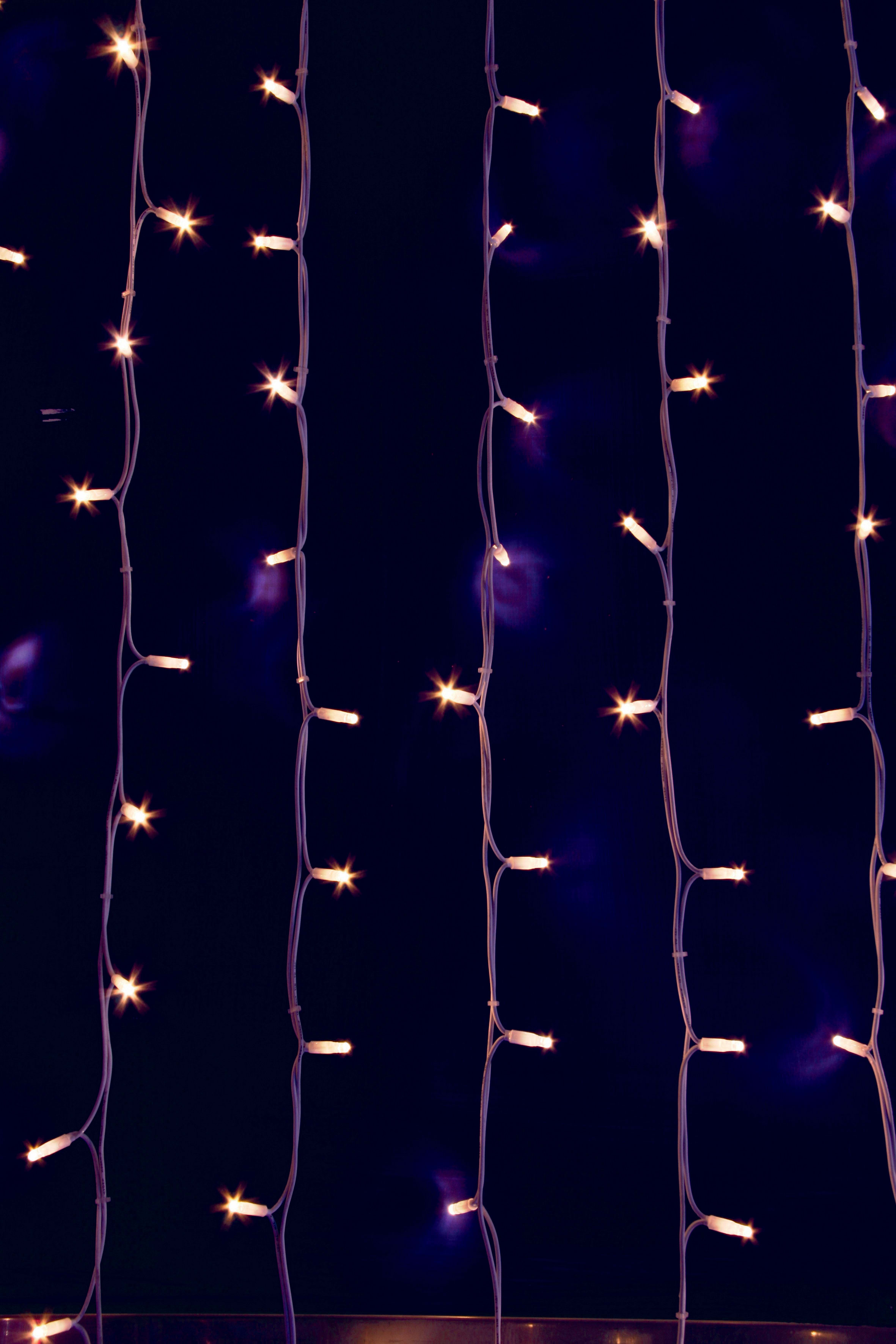 GIOCOPLAST NATALE - TENDA LUCCIOLONA 200 LED BIANCO CALDO, LUCE FISSA, L. 1- H. 2 MT., CAVO BIANCO, 10 CALATE, PROLUNG. MAX 20 SET, USO EST/INT