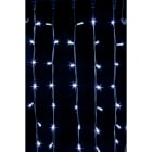 GIOCOPLAST NATALE - TENDA LUCCIOLONA 200 LED BIANCHI, CON 40 FLASH, L. 1- H. 2 MT., CAVO BIANCO, 10 CALATE, PROLUNG. MAX 20 SET, USO EST/INT