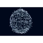 GIOCOPLAST NATALE - SFERA LUCCIOLONA BIANCA D.30CM., 120 LED C/24 FLASH