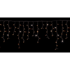 GIOCOPLAST NATALE - TENDA LUCCIOLONA SFALSATA 160 LED BIANCO CALDO, CON 32 FLASH, L. 4,8- H.MAX 1 MT., CAVO BIANCO, PROLUNG. MAX 8 SET, USO EST/INT