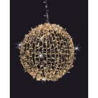 GIOCOPLAST NATALE - SFERA LUCCIOLONA BIANCO CALDO D.30CM., 120 LED C/24 FLASH FREDDO D.30CM.