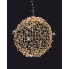 GIOCOPLAST NATALE - SFERA LUCCIOLONA BIANCO CALDO D.30CM., 120 LED C/24 FLASH FREDDO D.30CM.