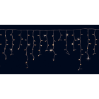 GIOCOPLAST NATALE - TENDA LUCCIOLONA SFALSATA ULTRALUMINOSA 180 LED BIANCO CALDO CON 36 MINISTROBO, L. 3- H.MAX 1 MT., CAVO BIANCO, PROLUNG. MAX 20 SET, USO EST/INT