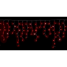 GIOCOPLAST NATALE - TENDA LUCCIOLONA SFALSATA ULTRALUMINOSA 180 LED ROSSI CON 36 MINISTROBO, L. 3- H.MAX 1 MT., CAVO BIANCO, PROLUNG. MAX 20 SET, USO EST/INT