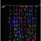 GIOCOPLAST NATALE - TENDA LUCCIOLONA 600 LED RGB CON PROGRAMMI AUTOMATICI, L. 1 - H. 6 MT., CAVO BIANCO, 10 CALATE, PROLUNG. MAX 15 SET, USO EST/INT