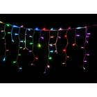 GIOCOPLAST NATALE - TENDA LUCCIOLONA SFALSATA 160 LED RGB CON PROGRAMMI AUTOMATICI, L. 4,8- H.MAX 1 MT., CAVO BIANCO, PROLUNG. MAX 20 SET, USO EST/INT