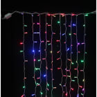 GIOCOPLAST NATALE - TENDA LUCCIOLONA 200 LED RGB CON PROGRAMMI AUTOMATICI, L. 1- H. 2 MT., CAVO BIANCO, 10 CALATE, PROLUNG. MAX 25 SET, USO EST/INT