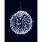 GIOCOPLAST NATALE - MEZZA SFERA LUCCIOLONA BIANCA D.30CM., 60 LED C/12 FLASH