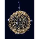 GIOCOPLAST NATALE - MEZZA SFERA LUCCIOLONA BIANCO CALDO D.80CM., 400 LED C/80 FLASH