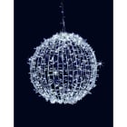 GIOCOPLAST NATALE - MEZZA SFERA LUCCIOLONA BIANCA D.100CM., 600 LED C/120 FLASH