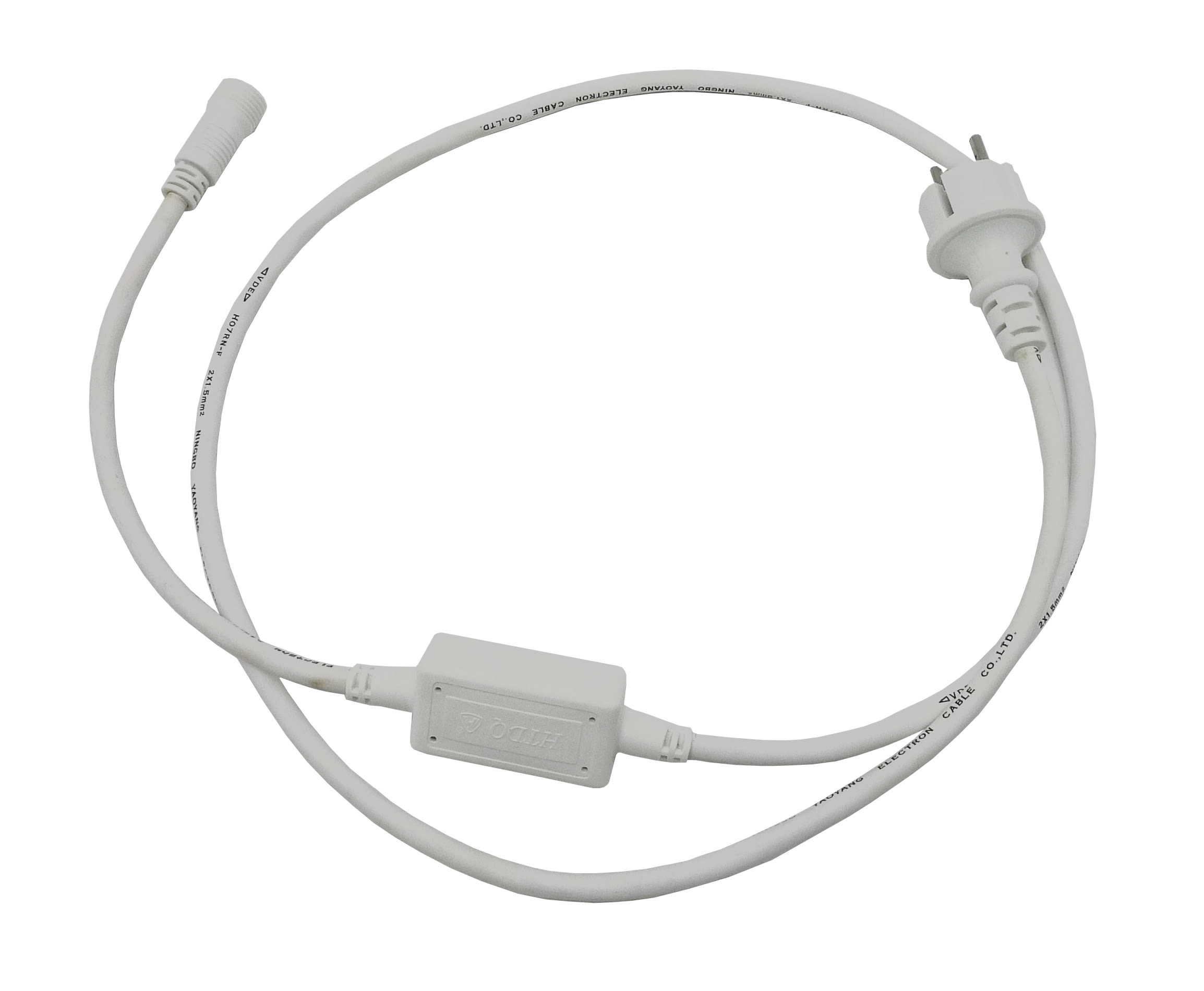 GIOCOPLAST NATALE - CAVO ALIM. BIANCO 4A PER TENDE A LED, SFERE A LED, LUCCIOLONE E TUBO LED HQ CON SPINA SCHUKO IP44 14419161