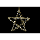 GIOCOPLAST NATALE - STELLA 3D LUCCIOLONA BIANCA 70X70X20 CM., 140 LED C/28 FLASH