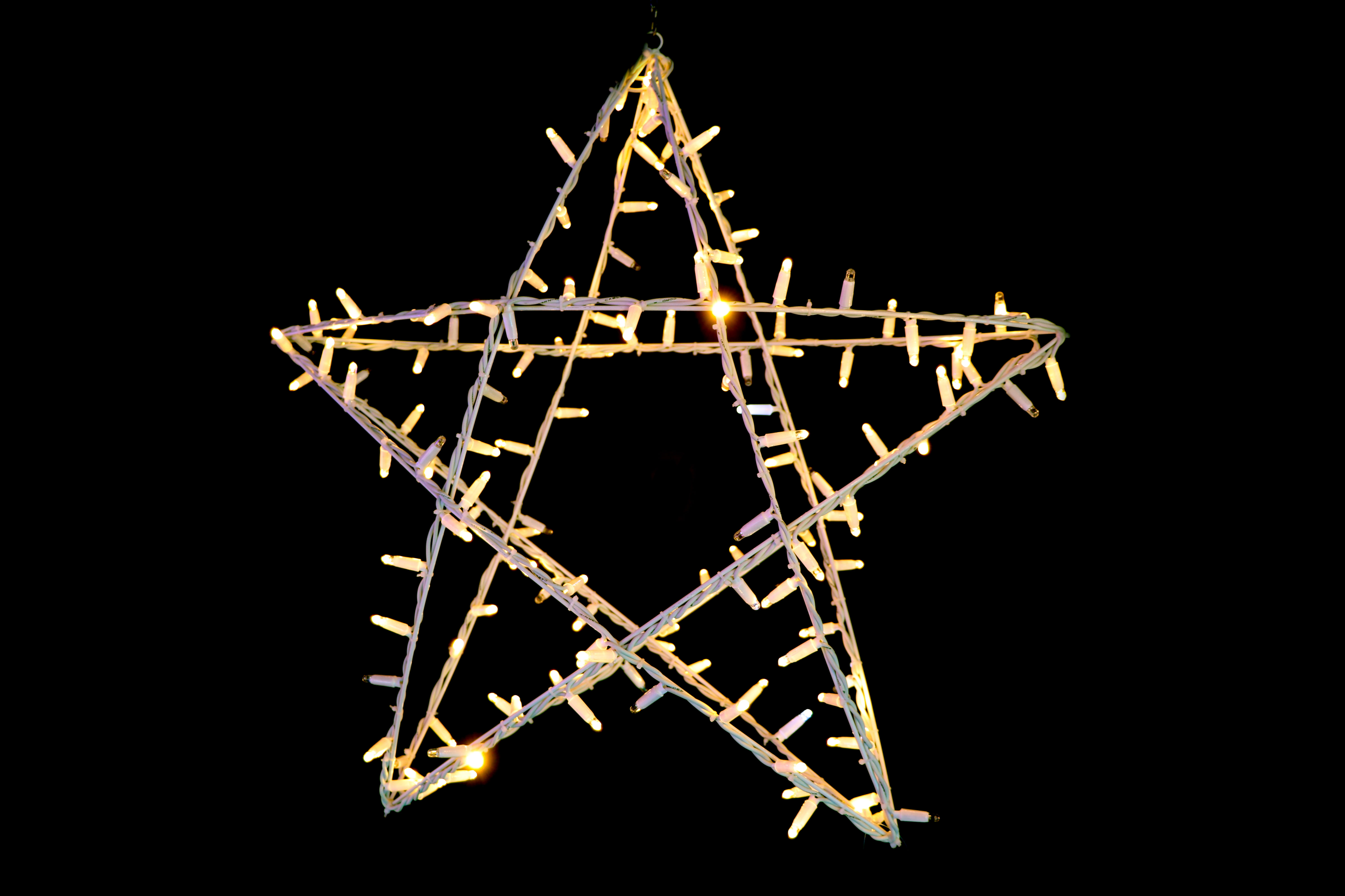 GIOCOPLAST NATALE - STELLA 3D LUCCIOLONA BIANCO CALDO 70X70X20 CM., 140 LED C/28 FLASH 14419274