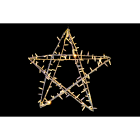 GIOCOPLAST NATALE - STELLA 3D LUCCIOLONA BIANCO CALDO 70X70X20 CM., 140 LED C/28 FLASH 14419274