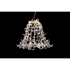 GIOCOPLAST NATALE - CAMPANA LUCCIOLONA BIANCO CALDO H.50 D.70CM., 360 LED C/72 FLASH