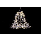 GIOCOPLAST NATALE - CAMPANA LUCCIOLONA BIANCO CALDO H.50 D.70CM., 360 LED C/72 FLASH