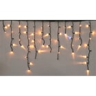 GIOCOPLAST NATALE - TENDA LUCCIOLONA SFALSATA 160 LED BIANCO CALDO, LUCE FISSA, L. 4,8- H.MAX 1 MT., CAVO SCURO, PROLUNG. MAX 8 SET, USO EST/INT