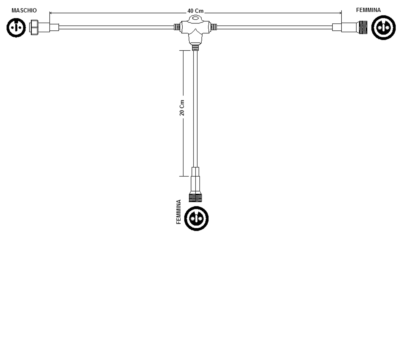 GIOCOPLAST NATALE - CONNETTORE A T CAVO SCURO 14420290