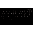 GIOCOPLAST NATALE - TENDA LUCCIOLONA SFALSATA 210 LED BIANCHI, LUCE FISSA, L. 450 - H.MAX 60 CM., CAVO BIANCO, PROLUNG., USO EST/INT