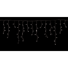 GIOCOPLAST NATALE - TENDA LUCCIOLONA SFALSATA 210 LED BIANCHI, LUCE FISSA, L. 450 - H.MAX 60 CM., CAVO BIANCO, PROLUNG., USO EST/INT