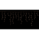 GIOCOPLAST NATALE - TENDA LUCCIOLONA SFALSATA 210 LED BIANCO CALDO, LUCE FISSA, L. 450 - H.MAX 60 CM., CAVO BIANCO, PROLUNG., USO EST/INT 14421396