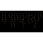 GIOCOPLAST NATALE - TENDA LUCCIOLONA SFALSATA 210 LED BIANCO CALDO, LUCE FISSA, L. 450 - H.MAX 60 CM., CAVO BIANCO, PROLUNG., USO EST/INT