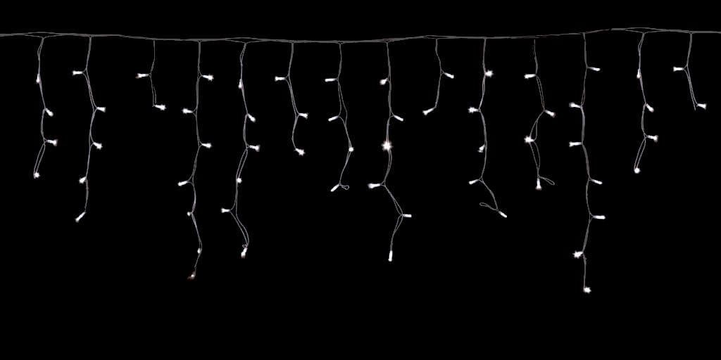 GIOCOPLAST NATALE - TENDA LUCCIOLONA SFALSATA 210 LED BIANCHI, CON 42 FLASH, L. 450 - H.MAX 60 CM., CAVO BIANCO, PROLUNG., USO EST/INT