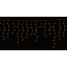 GIOCOPLAST NATALE - TENDA LUCCIOLONA SFALSATA 210 LED SUPER CALDO (2200K), LUCE FISSA, L. 450 - H.MAX 60 CM., CAVO BIANCO, PROLUNG., USO EST/INT