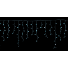 GIOCOPLAST NATALE - TENDA LUCCIOLONA SFALSATA 160 LED ICE BLUE, CON FLASH, L. 4,8- H.MAX 1 MT., CAVO BIANCO, PROLUNG. MAX 8 SET, USO EST/INT