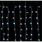 GIOCOPLAST NATALE - TENDA LUCCIOLONA 240 LED ICE BLUE, CON FLASH, L. 2,4- H. 1,2 MT., CAVO BIANCO, 20 CALATE, PROLUNG. MAX 10 SET, USO EST/INT