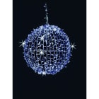 GIOCOPLAST NATALE - SFERA LUCCIOLONA ICE BLUE D.30CM., 120 LED C/24 FLASH