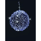 GIOCOPLAST NATALE - SFERA LUCCIOLONA ICE BLUE D.50CM., 320 LED C/64 FLASH