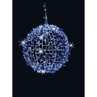 GIOCOPLAST NATALE - SFERA LUCCIOLONA ICE BLUE D.80CM., 800 LED C/160 FLASH