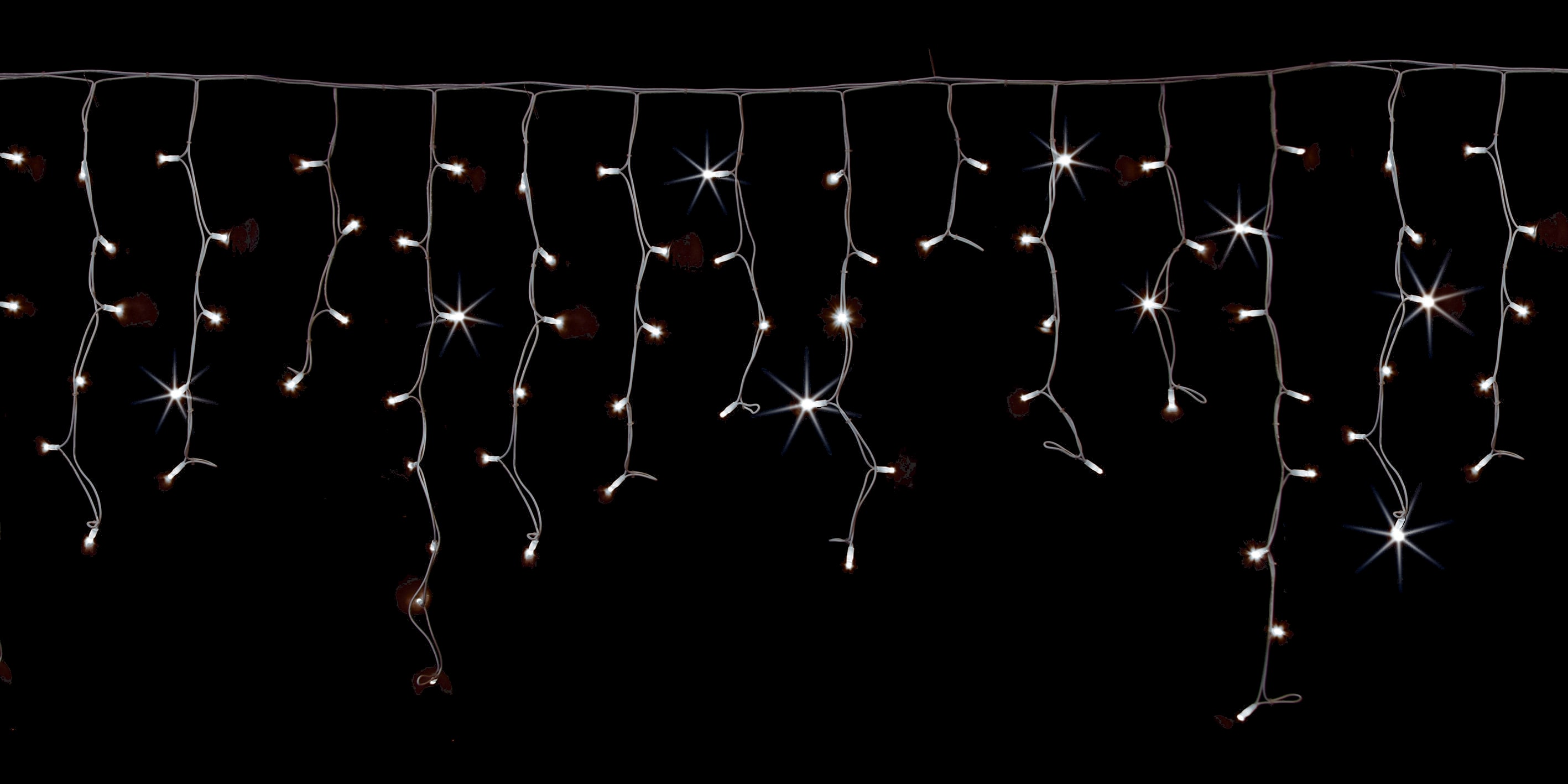 GIOCOPLAST NATALE - TENDA LUCCIOLONA SFALSATA 216 LED BIANCHI, CON FLASH, L. 4 - H.MAX 1,5 MT., CAVO BIANCO, PROLUNG., USO EST/INT