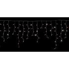 GIOCOPLAST NATALE - TENDA LUCCIOLONA SFALSATA 216 LED BIANCHI, CON FLASH, L. 4 - H.MAX 1,5 MT., CAVO BIANCO, PROLUNG., USO EST/INT