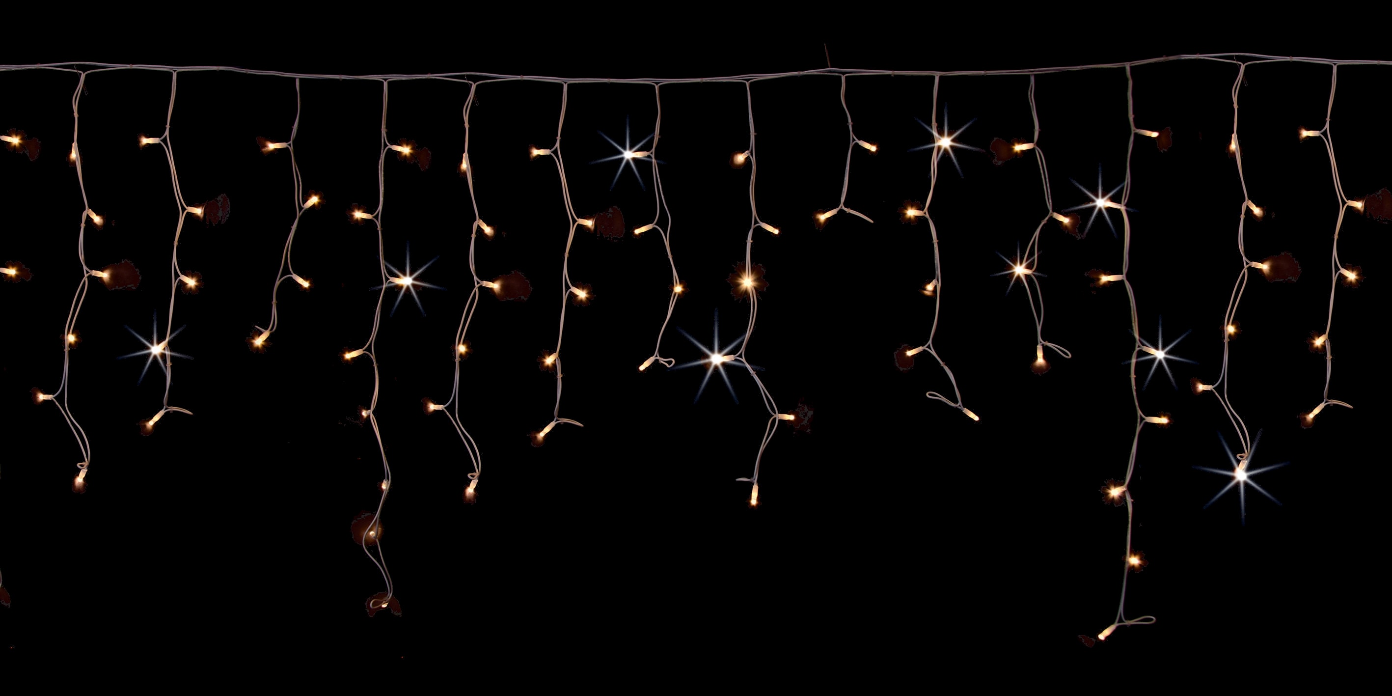 GIOCOPLAST NATALE - TENDA LUCCIOLONA SFALSATA 216 LED BIANCO CALDO, CON FLASH, L. 4 - H.MAX 1,5 MT., CAVO BIANCO, PROLUNG., USO EST/INT