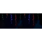 GIOCOPLAST NATALE - TENDA SFALSATA 100 LED MULTI, MT.3,80X0,70 C/GIOCHI L.