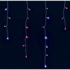 GIOCOPLAST NATALE - TENDA SFALSATA 100 LED BIANCO-ROSA MT.3,80X0,70 C/GIOCHI L.