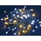 GIOCOPLAST NATALE - KOSMOS 240 LED BIANCO FREDDO E CALDO CON FLASH BIANCHI, 6 MT, IP44