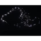 GIOCOPLAST NATALE - CASCATA DI LED BIANCHI SU FILO DI RAME, 200 LUCI, 2 MT, CON TRASF.