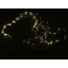 GIOCOPLAST NATALE - CASCATA DI LED BIANCO CALDO SU FILO DI RAME, 200 LUCI, 2 MT, CON TRASF.