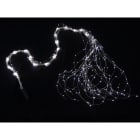 GIOCOPLAST NATALE - CASCATA DI LED BIANCHI SU FILO DI RAME, 700 LUCI, 2,5 MT, CON TRASF.