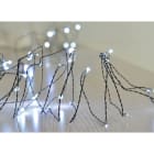 GIOCOPLAST NATALE - 360 MINILUCCIOLE CON GOCCE DI LED BIANCHI, SU FILO DI RAME, CON GIOCHI LUCE, 36 MT, CAVO ALIM. 3M, USO INTERNO