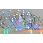 GIOCOPLAST NATALE - 360 MINILUCCIOLE CON GOCCE DI LED MULTICOLOR, SU FILO DI RAME, CON GIOCHI LUCE, 36 MT, CAVO ALIM. 3M, USO INTERNO