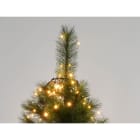 GIOCOPLAST NATALE - TENDA PER ALBERO CON 240 GOCCE DI LED BIANCO CALDO SU FILO DI RAME, CON FLASH BIANCHI, 16 CALATE, H 150 CM, USO INTERNO